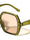 Hinge Bar Accent Oversized Fashion Geometric Butterfly Wholesale Sunglasses