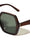 Hinge Bar Accent Oversized Fashion Geometric Butterfly Wholesale Sunglasses