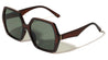 Hinge Bar Accent Oversized Fashion Geometric Butterfly Wholesale Sunglasses
