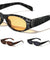 Curved Cut Sides Accent Fashion Oval Butterfly Wholesale Sunglasses