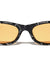 Curved Cut Sides Accent Fashion Oval Butterfly Wholesale Sunglasses