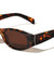 Curved Cut Sides Accent Fashion Oval Butterfly Wholesale Sunglasses