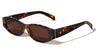 Curved Cut Sides Accent Fashion Oval Butterfly Wholesale Sunglasses