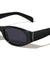 Curved Cut Sides Accent Fashion Oval Butterfly Wholesale Sunglasses