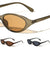 Curved Edge Two Dot Temple Accent Fashion Butterfly Wholesale Sunglasses