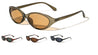 Curved Edge Two Dot Temple Accent Fashion Butterfly Wholesale Sunglasses