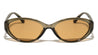 Curved Edge Two Dot Temple Accent Fashion Butterfly Wholesale Sunglasses