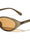 Curved Edge Two Dot Temple Accent Fashion Butterfly Wholesale Sunglasses