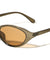 Curved Edge Two Dot Temple Accent Fashion Butterfly Wholesale Sunglasses