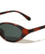Curved Edge Two Dot Temple Accent Fashion Butterfly Wholesale Sunglasses