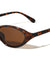 Curved Edge Two Dot Temple Accent Fashion Butterfly Wholesale Sunglasses
