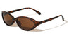 Curved Edge Two Dot Temple Accent Fashion Butterfly Wholesale Sunglasses