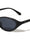 Curved Edge Two Dot Temple Accent Fashion Butterfly Wholesale Sunglasses