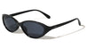 Curved Edge Two Dot Temple Accent Fashion Butterfly Wholesale Sunglasses