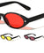 Star Stud Accent Color Lens Retro Oval Wholesale Sunglasses