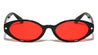 Star Stud Accent Color Lens Retro Oval Wholesale Sunglasses