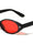 Star Stud Accent Color Lens Retro Oval Wholesale Sunglasses