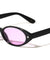 Star Stud Accent Color Lens Retro Oval Wholesale Sunglasses