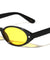 Star Stud Accent Color Lens Retro Oval Wholesale Sunglasses