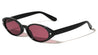 Star Stud Accent Color Lens Retro Oval Wholesale Sunglasses