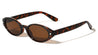 Star Stud Accent Color Lens Retro Oval Wholesale Sunglasses