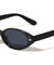 Star Stud Accent Color Lens Retro Oval Wholesale Sunglasses