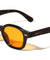 Frontal Stud Accent Fashion Retro Round Wholesale Sunglasses