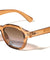 Frontal Stud Accent Fashion Retro Round Wholesale Sunglasses