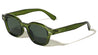 Frontal Stud Accent Fashion Retro Round Wholesale Sunglasses