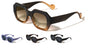Rounded Temple Tip Fashion Retro Geometric Wholesale Sunglasses
