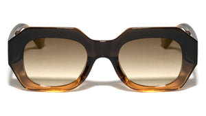 Rounded Temple Tip Fashion Retro Geometric Wholesale Sunglasses