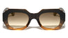 Rounded Temple Tip Fashion Retro Geometric Wholesale Sunglasses