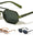 Spring Hinge Retro Geometric Aviators Wholesale Sunglasses
