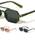 Spring Hinge Retro Geometric Aviators Wholesale Sunglasses