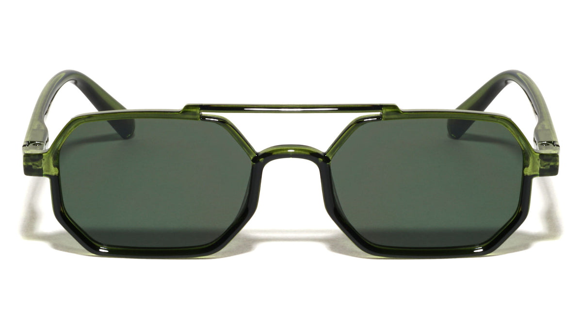 Spring Hinge Retro Geometric Aviators Wholesale Sunglasses