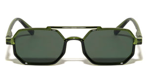 Spring Hinge Retro Geometric Aviators Wholesale Sunglasses