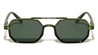 Spring Hinge Retro Geometric Aviators Wholesale Sunglasses