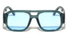 Oversized Crystal Color Fashion Square Aviators Wholesale Sunglasses