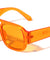 Oversized Crystal Color Fashion Square Aviators Wholesale Sunglasses