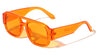 Oversized Crystal Color Fashion Square Aviators Wholesale Sunglasses