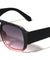 Oversized Crystal Color Fashion Square Aviators Wholesale Sunglasses