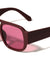 Oversized Crystal Color Fashion Square Aviators Wholesale Sunglasses