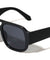 Oversized Crystal Color Fashion Square Aviators Wholesale Sunglasses