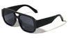Oversized Crystal Color Fashion Square Aviators Wholesale Sunglasses