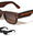 Two Dot Accent Stud Large Brow Square Wholesale Sunglasses