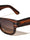 Two Dot Accent Stud Large Brow Square Wholesale Sunglasses