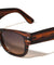 Two Dot Accent Stud Large Brow Square Wholesale Sunglasses