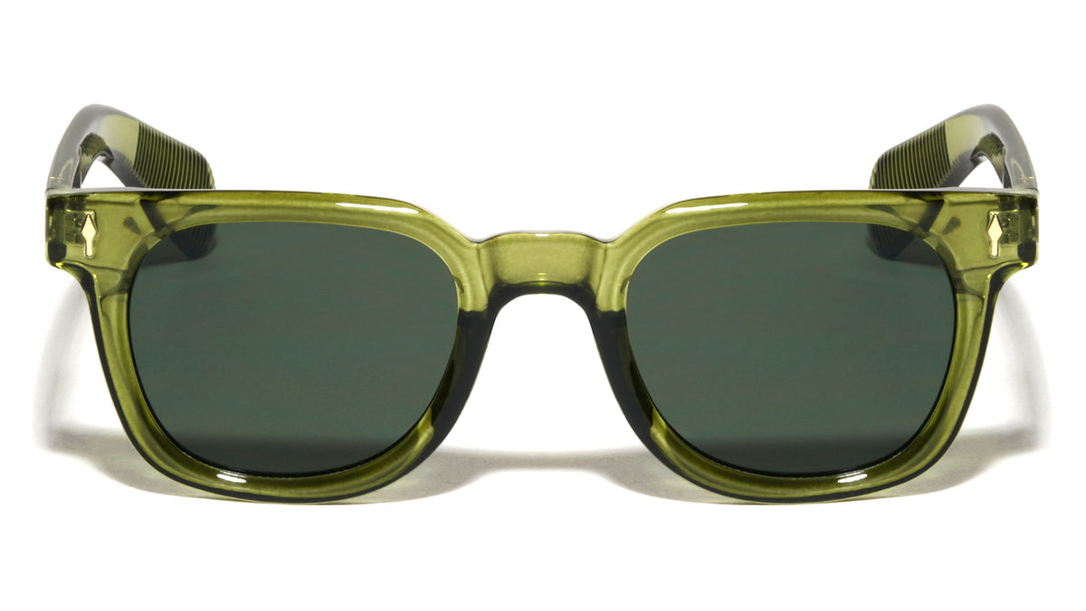 Frontal Up Arrow Stud Retro Square Wholesale Sunglasses