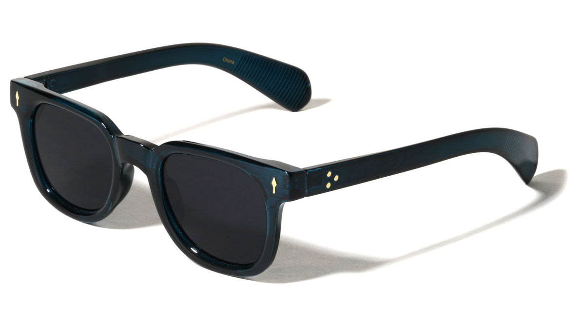 Frontal Up Arrow Stud Retro Square Wholesale Sunglasses
