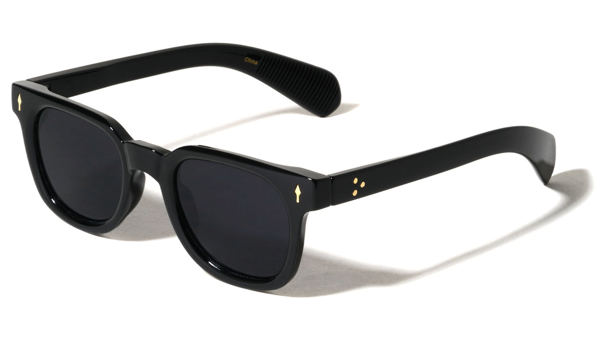 Frontal Up Arrow Stud Retro Square Wholesale Sunglasses